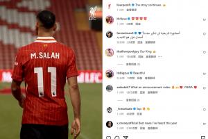 pg电子游戏官网官方网站-范迪克点赞萨拉赫续约社媒，据悉他也将签下新合同