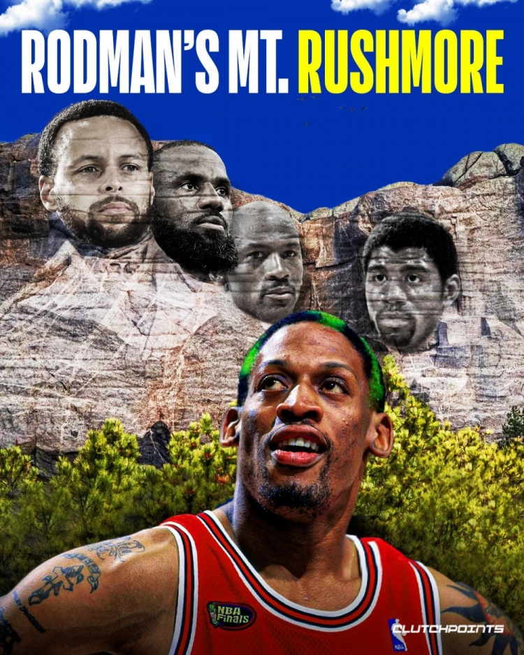 pg电子河南站-罗德曼评历史最佳：乔丹、詹姆斯、库里与魔术师入选总统山